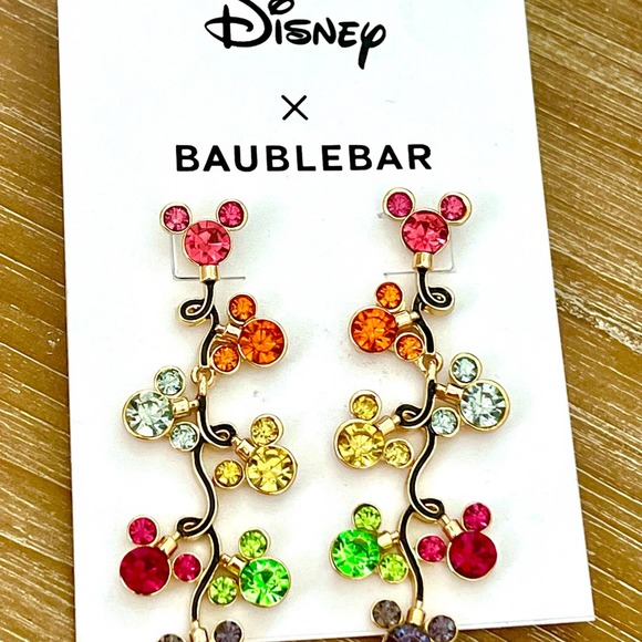Disney X  Baublebar Mickey Christmas Lights Earrings - Picture 1 of 1